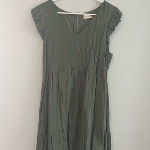 Altar’d State Olive Green Dress with side pockets